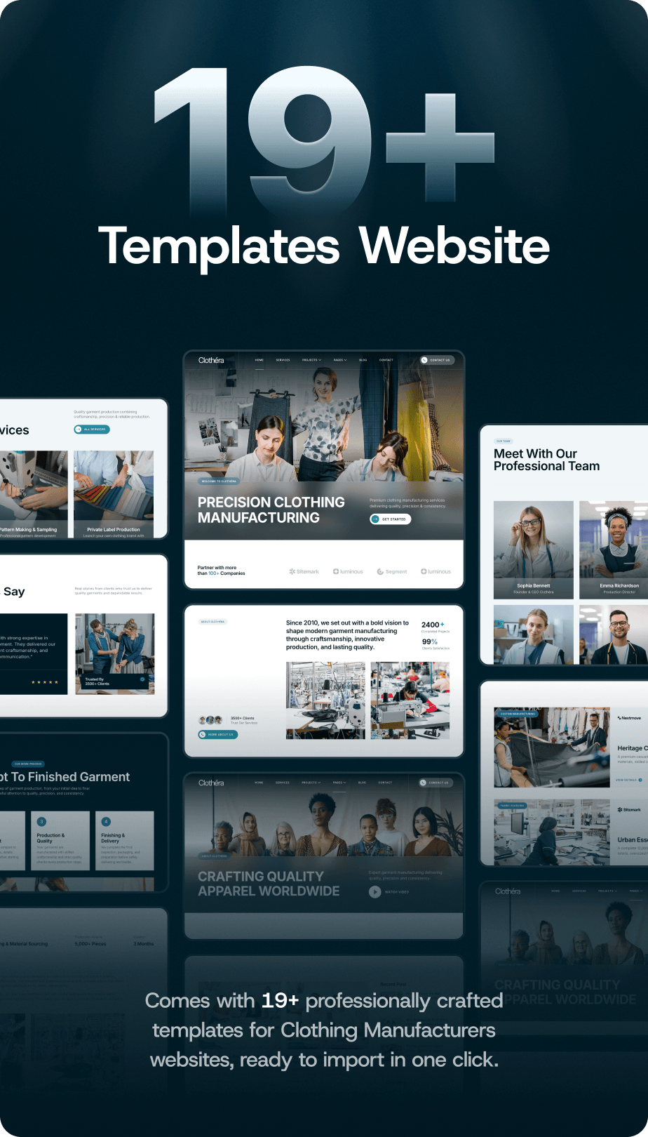 Clothera - Clothing Manufacturers Gutenverse FSE WordPress Block Theme - 5