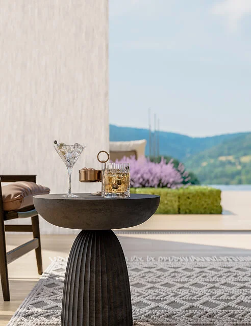 mediterranean villa mini table interior design