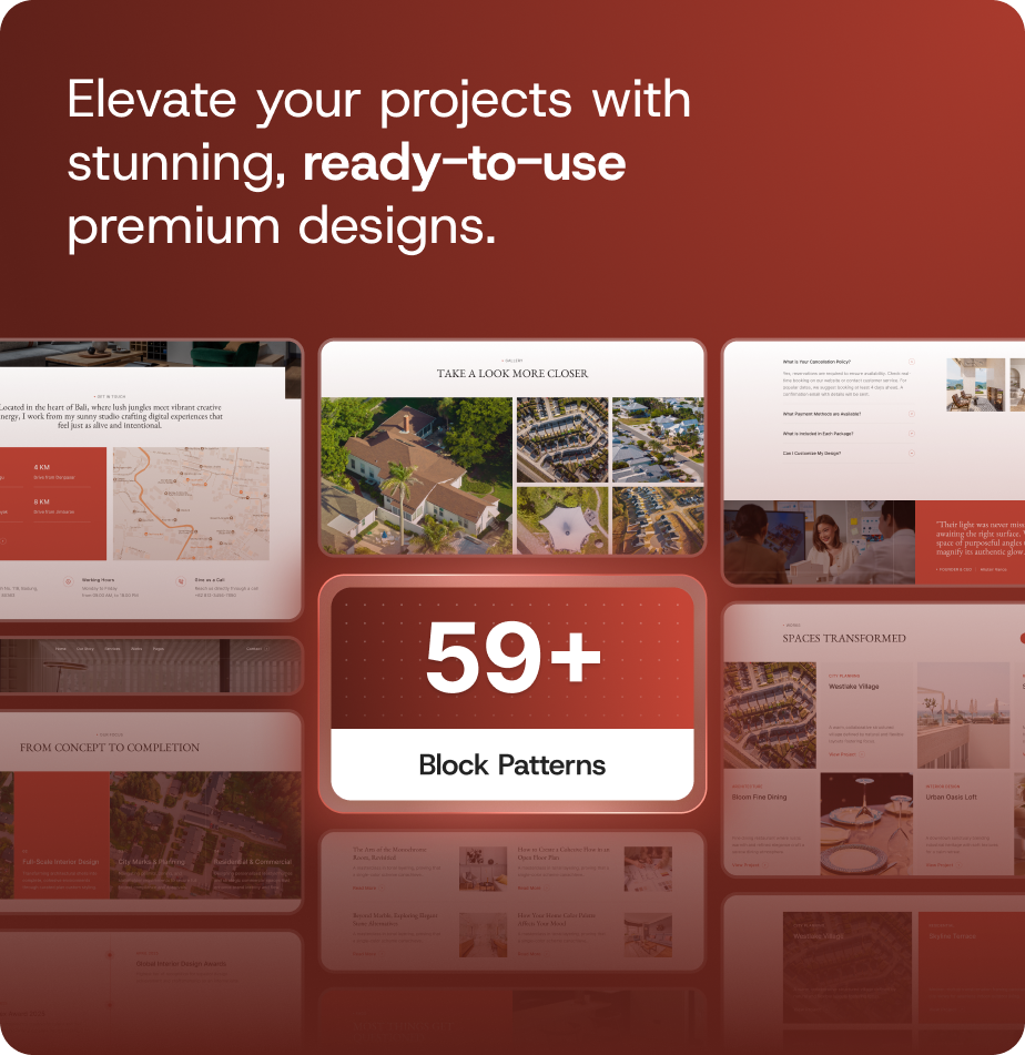 Odoore Studio – Architecture & Interior Design FSE WordPress Block Theme