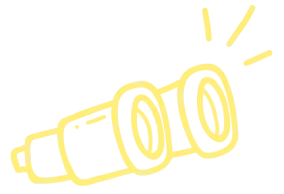 Binocular doodle illustration