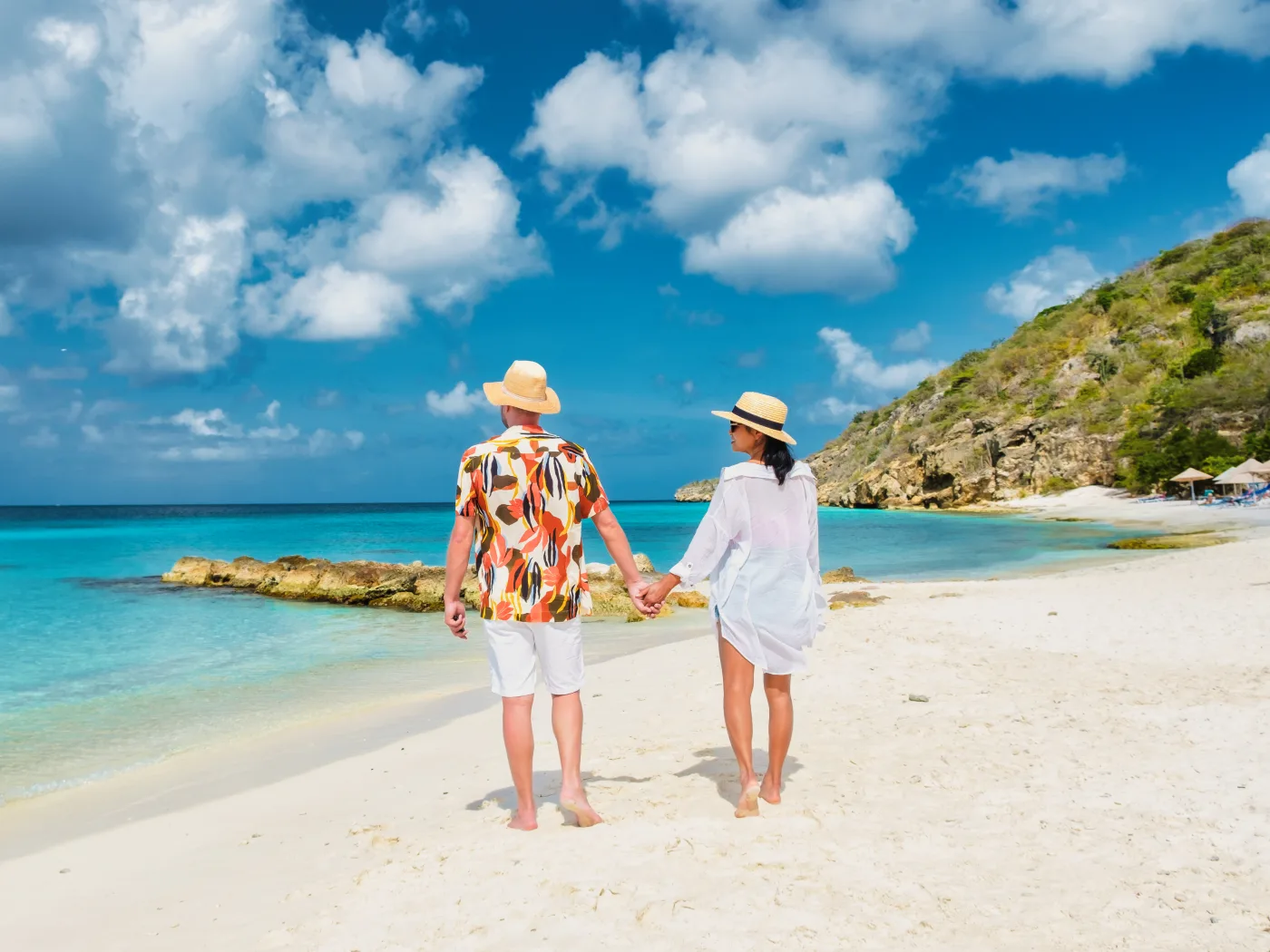 Playa porto marie beach in curacao tropical beach