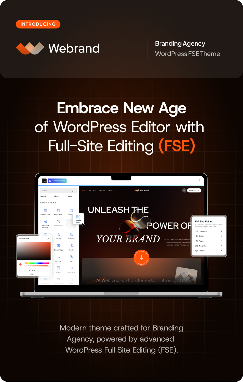 Webrand - Branding Agency Gutenverse FSE WordPress Block Theme - 4